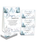 Christmas Baby Shower Game 50 Pink Truck Diaper Raffle Tickets with Sign - €2,91 EUR