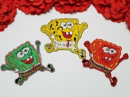 3pc/set. Spongebob patches, Small patches, Patches for kids, Iron on  - £7.29 GBP