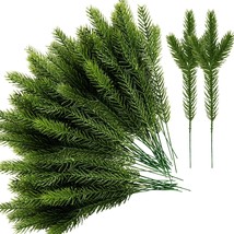 Alpurple 45 Packs Artificial Pine Needles Branches Garland-10.2X2.5 Inch Green - $31.99