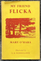 My Friend Flicka Book Mary O&#39;Hara 1957 HC DJ United Kingdom Printing FLAWS - £7.90 GBP