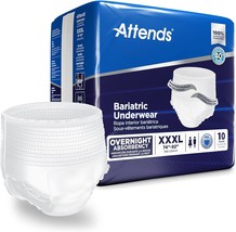 Attends Bariatric Disposable Underwear Pull On with Tear Away Seams 3X-Large, AU - £44.75 GBP