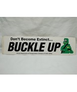Vintage Don&#39;t Become Extinct... Buckle Up Illinois Department Bumper Sti... - $19.79