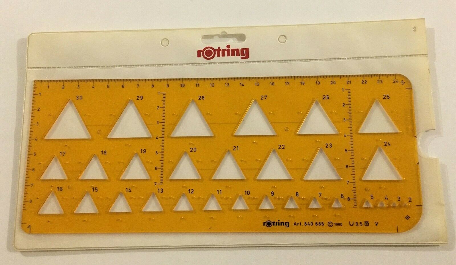 Rotring triangles technical drawing template schriftschablone Art. 840 685 - $8.99