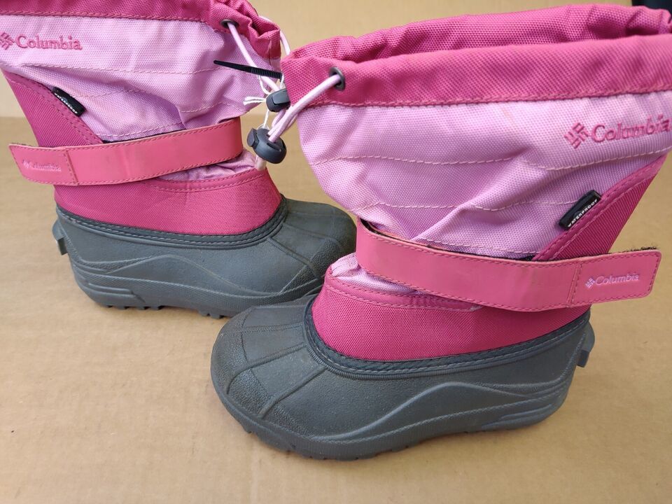 Columbia Powderbug Youth Kid's Size 13 Forty Snow Waterproof Winter Boot Pink - $27.09