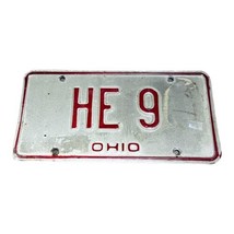 Vintage Customized Ohio He – 9 Collectible License Plate Original Tag Wh... - £29.37 GBP