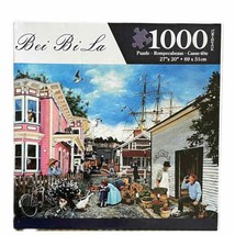 1000 Piece Jigsaw Puzzle Bei Bi La Village Scene Complete - £8.64 GBP
