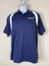 Sport-Tek Men Size S Dark Blue DROPOFF Employee Polo Shirt Short Sleeve - £6.39 GBP