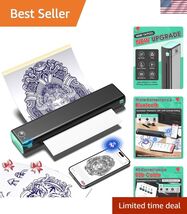 M08F Wireless Tattoo Transfer Stencil Printer, Thermal Tattoo Machine wi... - $126.33