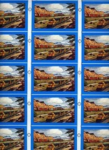 Sheet of Uncut Santa Fe Railroad Playing Cards Trains Passing in Scenic ... - £58.48 GBP