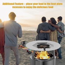 19.5&quot; Heat Deflector Stainless Steel Heat Diffuser with 3 Support Legs B... - $138.55