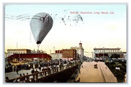 Balloon Ascension Long Beach California CA DB Postcard V10 - £5.92 GBP