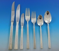 Trilogy by Gorham Sterling Silver Flatware Service for 12 Set 97 pieces - £5,336.88 GBP
