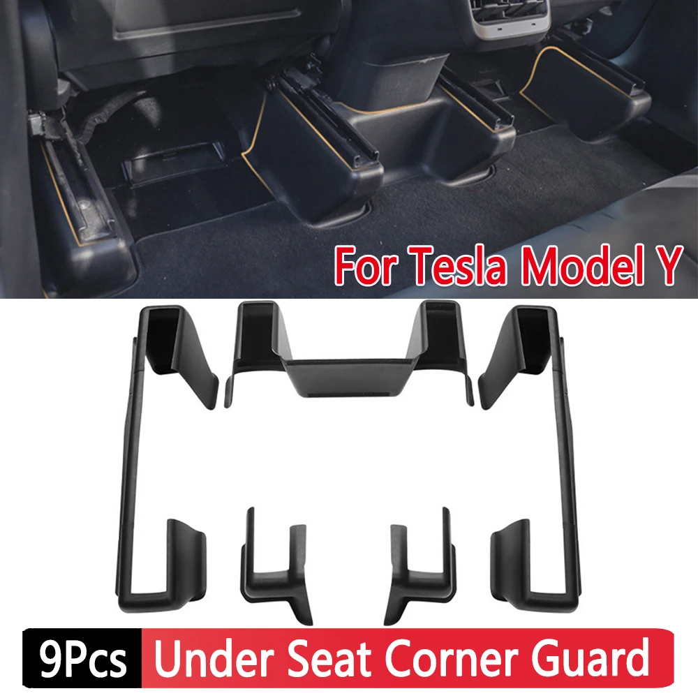 9Pcs Seat Corner Slide Rail Cover Slide Anti-kick Protection Cover Side ... - $48.00