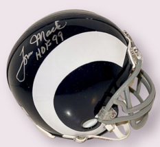Tom Mack Autographed Signed L. A. Rams Throwback Mini Helmet wCOA/HOLOGRAM - £47.62 GBP