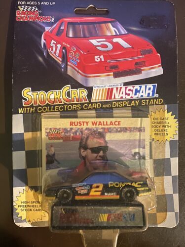 RUSTY WALLACE # 2 Pontiac Die Cast - 1991 Racing Champions 1/64 NASCAR - £3.90 GBP