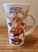 Harrods Great British Kings &amp; Queens England Fine Bone China Mug 6&quot; - £19.76 GBP