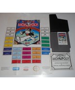 VINTAGE ORIGINAL NINTENDO NES MONOPOLY PARKER BROTHERS VIDEO GAME &amp; MANUAL - £28.78 GBP