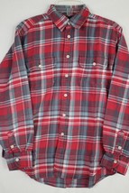 RALPH LAUREN Boy&#39;s Long Sleeve Button Down Flannel Shirt size M (10-12) - £9.48 GBP