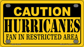 Caution Hurricanes Novelty Mini Metal License Plate Tag - £11.90 GBP