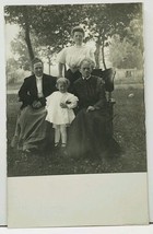 RPPC Victorian Women With Sweet Child Enjoying the Outdoors c1908 Postcard H13 - £9.53 GBP