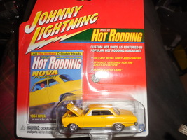 2002 Johnny Lightning Hot Rodding "1964 Nova" Mint Car Sealed Card - $4.00