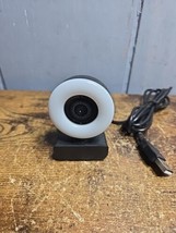 White &amp; black HD webcam with USB adaptor &amp; build in micophone in good condition - £7.78 GBP