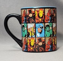 Marvel Comics Grid Coffee Mug Iron Man, Hulk, Thor, Captain America, Spider-Man - £11.89 GBP