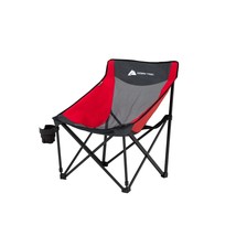 Ozark Trail Camping Chair, Red and Gray - £100.82 GBP