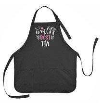 Worlds Best Tia Apron, Apron for Tia, Mothers Day Gift for Tia, Gift for... - £14.75 GBP+