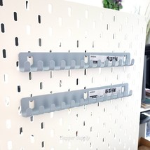 (Lot  of 2) Ikea SKADIS Hook Rack for Pegboard Steel Light Gray Blue 11&quot;... - $16.34