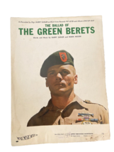 The Ballad of THE GREEN BERETS - Vintage Sheet Music 1966 - $314.57 MXN
