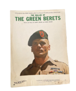 The Ballad of THE GREEN BERETS - Vintage Sheet Music 1966 - $314.81 MXN