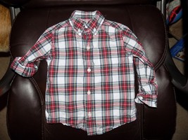 Janie and Jack Multi Color Plaid Button Down Shirt Size 18/24 Months Boy... - $19.71