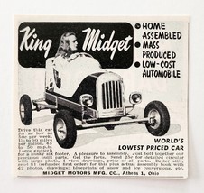1949 King Midget Motors Home Assembled Car Advertisement Automobilia Bug... - $19.99