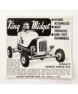 1949 King Midget Motors Home Assembled Car Advertisement Automobilia Bug... - $373.69 MXN