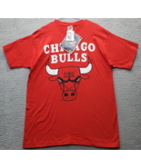 NBA Chicago Bulls T Shirt Basketball Men Red Heavy Cotton Short Sleeve C... - $515.34 MXN