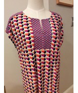  LAUNDRY by Shelli Segal Blue Pink Orange Multi Print Shift Dress- Size ... - £19.23 GBP
