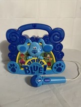 Nickelodeon Blues Clues and You Sing Along Boombox Microphone Toy Karaoke Music - $16.39