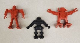 ARCO ROGUN Plastic Robot Action Figures Red &amp; Black Lot of 3 Made in Hong Kong - £15.35 GBP