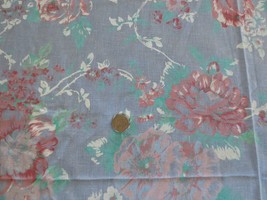 4064 Light Weight Muted Floral Design Apparel Quilting Cotton FABRIC-45&quot;x 4 Yds. - £11.79 GBP
