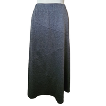 Dark Grey Stretch Knit Midi Skirt Size 1X - £19.49 GBP