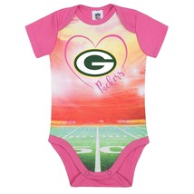 NFL Green Bay Packers BBodysuit Stadium Design Pink Size 9 Month Gerber - £11.98 GBP