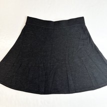 Krimson Klover Merino Wool Skirt Sz Medium Black Pull On A-Line Stretch EUC - $34.99