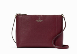 New Kate Spade Harlow Pebble Leather Crossbody Deep Berry with Dust bag - $92.91