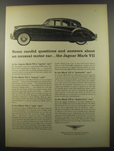 1955 Jaguar Mark VII Car Ad - Some candid questions and answers - £14.54 GBP