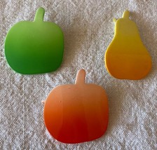 ⭕⭕VTG 3 Hair Barrettes for Women vintage, new, length 5 cm, fruit - $11.88