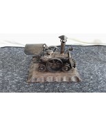 Vintage Handmade Bronze Colored Locomotive Metal Model Train Collectible... - $24.99