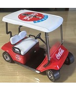 Vtg Coca Cola Golf Cart 1:16 Scale Die Cast Bank with Key Special Editio... - $27.72