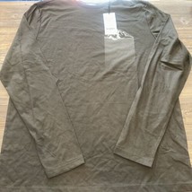 Men&#39;s Long Sleeve Graphic T-Shirt - Goodfellow &amp; Co Dark Green/Shapes La... - £7.03 GBP