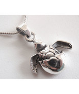 Turtle Hatching from Egg 925 Sterling Silver Pendant beach sand sea - £11.50 GBP